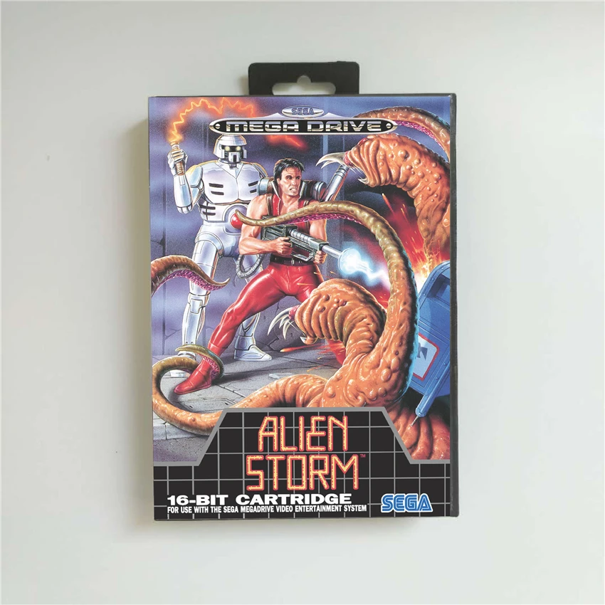 Фото Чехол Alien Storm - EUR в розничной упаковке 16 бит Игровая приставка MD для Sega Megadrive Genesis