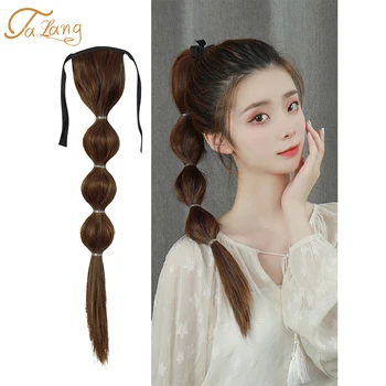 TALANG Long Straight Bubble Ponytail Wig Clip In On Silky Synthetic Hair Bun Extensions Tail False Hair
TALANG Long Straight Bubble Ponytail Wig Clip In On Silky Synthetic Hair Bun Extensions Tail False Hair