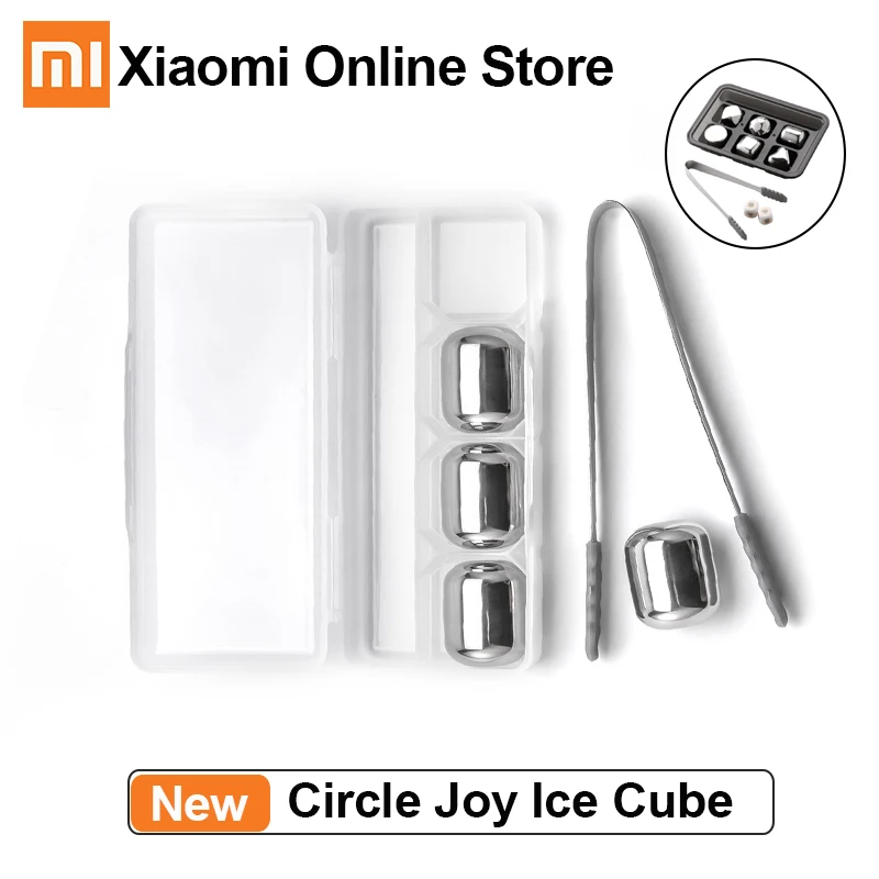 New Original Xiaomi Circle Joy Ice Cubes 304 Stainless Steel Washable Reusable Use Ice Maker for Wine Fruit Juice Cooler + Clip
New Original Xiaomi Circle Joy Ice Cubes 304 Stainless Steel Washable Reusable Use Ice Maker for Wine Fruit Juice Cooler + Clip