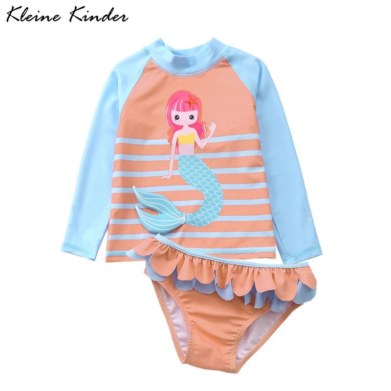 Children Mermaid Bathing Suit UV UPF 50+ Long Sleeve Two Pieces Swimwear for Girls Toddler Infant Swimming Wear Beachwear 1-9T
Children Mermaid Bathing Suit UV UPF 50+ Long Sleeve Two Pieces Swimwear for Girls Toddler Infant Swimming Wear Beachwear 1-9T