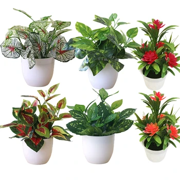 1pc Artificial Plants Bonsai Small Tree Pot Plants Fake Flowers Potted For Home Decoration Garden Decor garden mini Bonsai plant
1pc Artificial Plants Bonsai Small Tree Pot Plants Fake Flowers Potted For Home Decoration Garden Decor garden mini Bonsai plant