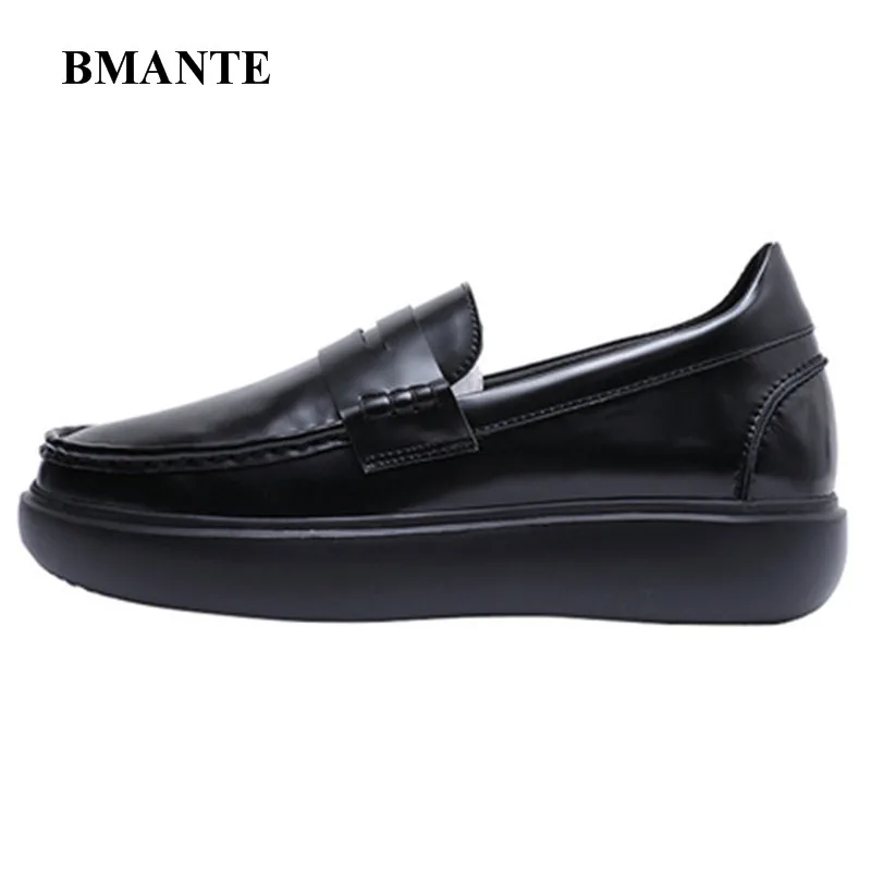Bmante Genuine Leather Fashion Men Loafers Thick Bottom Slip-on Dress Shoes Driving Party Club Streetwear Sneaker Japanese Style
Bmante Genuine Leather Fashion Men Loafers Thick Bottom Slip-on Dress Shoes Driving Party Club Streetwear Sneaker Japanese Style