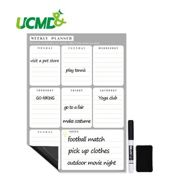 Reusable Magnetic Daily Weekly Planner Whiteboard Rewritable Schedule Record ing Reminder Memo Note Board with Marker Pen Eraser
Reusable Magnetic Daily Weekly Planner Whiteboard Rewritable Schedule Record ing Reminder Memo Note Board with Marker Pen Eraser