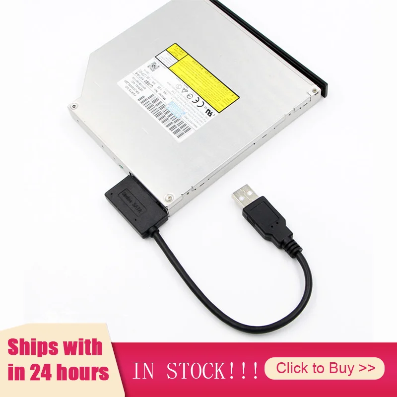 Новейший USB 2 0 для Mini Sata II 7 + 6 13Pin адаптер конвертер кабель ноутбука DVD/CD ROM Slimline Drive в