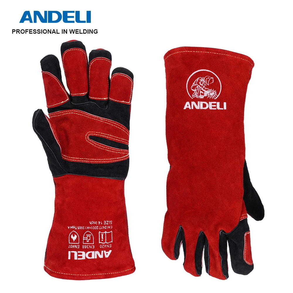 ANDELI Welding Glove 27cm Multifunctional Works Gloves Heat Resistant Mig/Stick/Tig Welder/Grill/Stove/BBQ Extra Long RED
ANDELI Welding Glove 27cm Multifunctional Works Gloves Heat Resistant Mig/Stick/Tig Welder/Grill/Stove/BBQ Extra Long RED