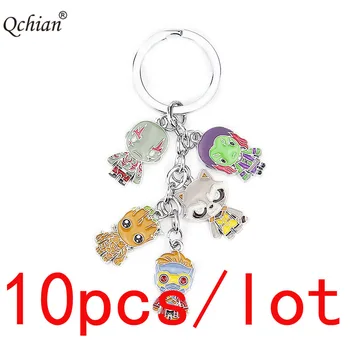 10pcs/lot Guardians of the Galaxy Rocket Raccoon Captain Keychain Car Keys Backpack Decorative Pendant Jewelry
10pcs/lot Guardians of the Galaxy Rocket Raccoon Captain Keychain Car Keys Backpack Decorative Pendant Jewelry