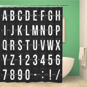 Bathroom Shower Curtain Alarm of Letters and Numbers on Mechanical Scoreboard Clock Polyester Fabric 66x72 inches Waterproof
Bathroom Shower Curtain Alarm of Letters and Numbers on Mechanical Scoreboard Clock Polyester Fabric 66x72 inches Waterproof