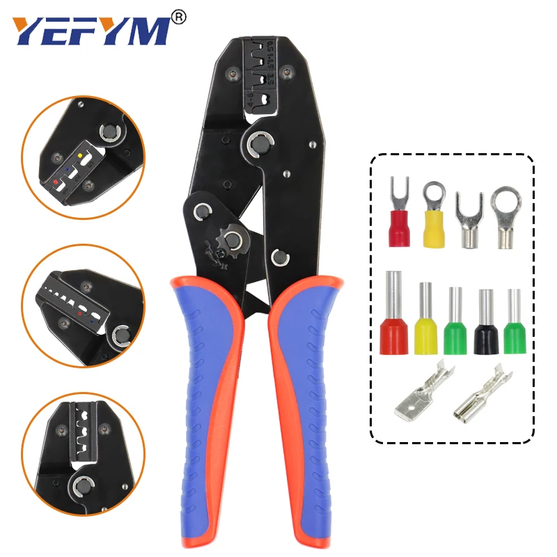 Multifunctional crimping pliers suitable for plug/tube/Insulated/coaxial Terminals, detachable jaws Clamp cable tools kit
Multifunctional crimping pliers suitable for plug/tube/Insulated/coaxial Terminals, detachable jaws Clamp cable tools kit