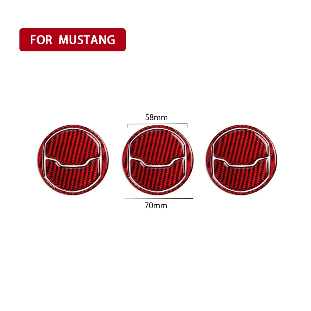 For Ford Mustang Carbon Fiber Red Car Central A/C Outlet Vent Sticker Cover Trim
For Ford Mustang Carbon Fiber Red Car Central A/C Outlet Vent Sticker Cover Trim