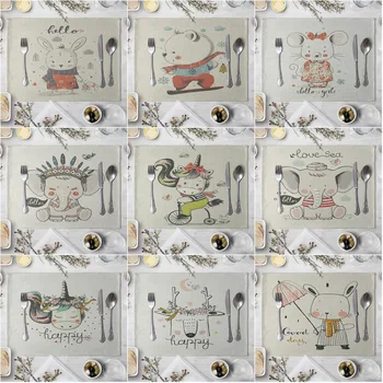 Cartoon Animal Pattern Kitchen Placemat Dining Table Mat Elk Elephant Bear Tea Coaster Cotton Linen Pad Bowl Cup Mats Home Decor
Cartoon Animal Pattern Kitchen Placemat Dining Table Mat Elk Elephant Bear Tea Coaster Cotton Linen Pad Bowl Cup Mats Home Decor
