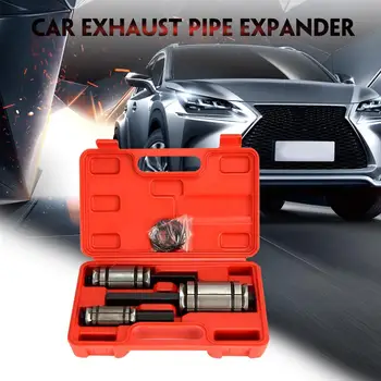 Hot 3pcs/Set Car Exhaust Tail Pipe Tailpipe Expander Tube Expander Tool With Case Easy To Use Universal For Car Motorcycle Tail
