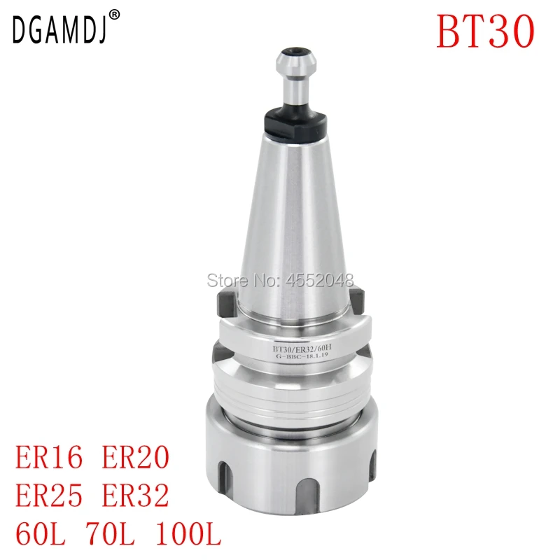 High precision lathe tool holder machining center spindle BT30 ER11 ER16 ER20 ER25 ER32 60L 70L 100L Tool holder Milling
High precision lathe tool holder machining center spindle BT30 ER11 ER16 ER20 ER25 ER32 60L 70L 100L Tool holder Milling