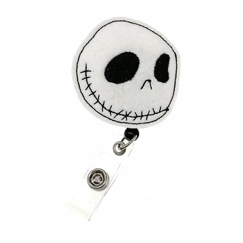 New design free shipping felt Ghost Head Retractable Badge Reel Felty Skull Holloween ID Badge Name Holder with clip for Gifts
New design free shipping felt Ghost Head Retractable Badge Reel Felty Skull Holloween ID Badge Name Holder with clip for Gifts