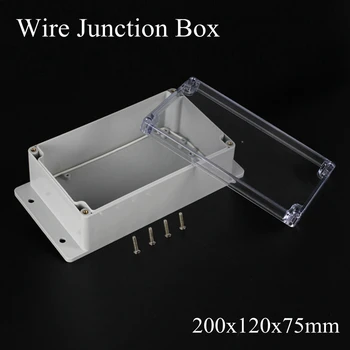 200x120x75mm ABS IP65 Waterproof Plastic Wire Junction Box With Mounted Distribution Clear Enclosure Transparent Project Case
200x120x75mm ABS IP65 Waterproof Plastic Wire Junction Box With Mounted Distribution Clear Enclosure Transparent Project Case