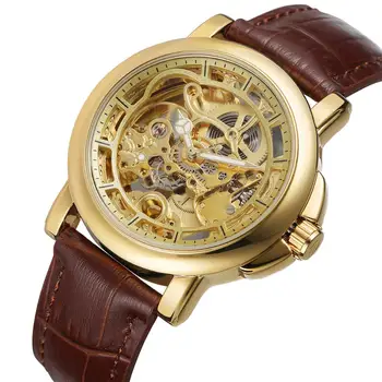FORSINING Casual Fashion Skeleton Watch Oem Custom Automatic Men Watch Top Brand Luxury Brown Genuine Leather Luminous Hands
FORSINING Casual Fashion Skeleton Watch Oem Custom Automatic Men Watch Top Brand Luxury Brown Genuine Leather Luminous Hands