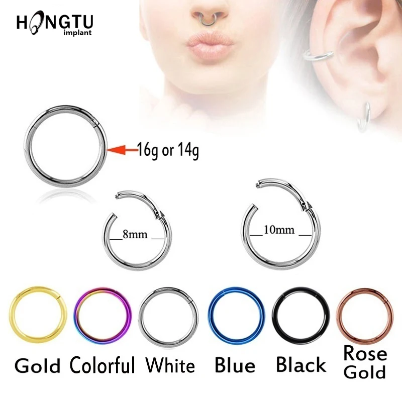 G23 Titanium Hinged Segment Nose Ear Septum Rings Lip Nose Eyebrow Nipple Clicker Cartilage Tragus Simple Piercings Body Jewelry
G23 Titanium Hinged Segment Nose Ear Septum Rings Lip Nose Eyebrow Nipple Clicker Cartilage Tragus Simple Piercings Body Jewelry