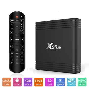 X96 Air Android TV Box Android 9.0 Amlogic S905X3 Smart TV Box 4K Android Set Top Box X96Air Quad Core 2.4G&5G Wifi BT4.1 H.265
X96 Air Android TV Box Android 9.0 Amlogic S905X3 Smart TV Box 4K Android Set Top Box X96Air Quad Core 2.4G&5G Wifi BT4.1 H.265