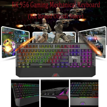 RK956 Mechanical Keyboard Wired Gaming Keyboard RGB Mix Backlit 104 keyboard Anti-ghosting Brown Switch For Game Laptop PC
RK956 Mechanical Keyboard Wired Gaming Keyboard RGB Mix Backlit 104 keyboard Anti-ghosting Brown Switch For Game Laptop PC
