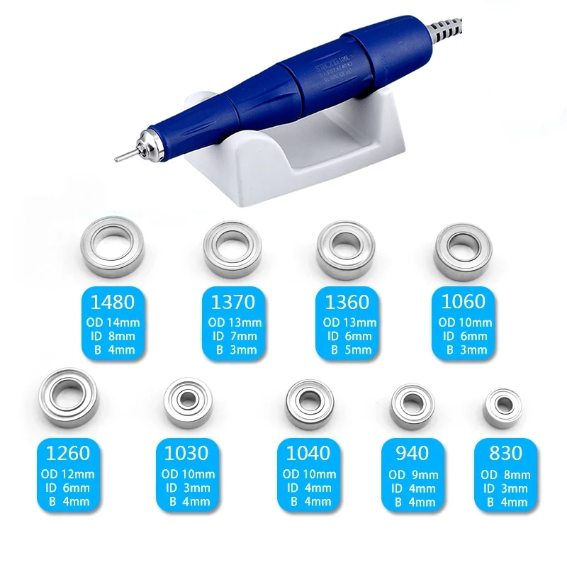 5pcs/lot Electric Nail Drill Machine Bearing MR148zz MR126zz MR106zz MR104zz 623 693zz Strong 210 105L Marathon Handle Bearing
5pcs/lot Electric Nail Drill Machine Bearing MR148zz MR126zz MR106zz MR104zz 623 693zz Strong 210 105L Marathon Handle Bearing