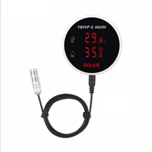 WIFI Smart Temperature Humidity Alarm Sensor Thermometer Hygrometer Detector Home Digital Display App Alert Wifi Thermostat
WIFI Smart Temperature Humidity Alarm Sensor Thermometer Hygrometer Detector Home Digital Display App Alert Wifi Thermostat