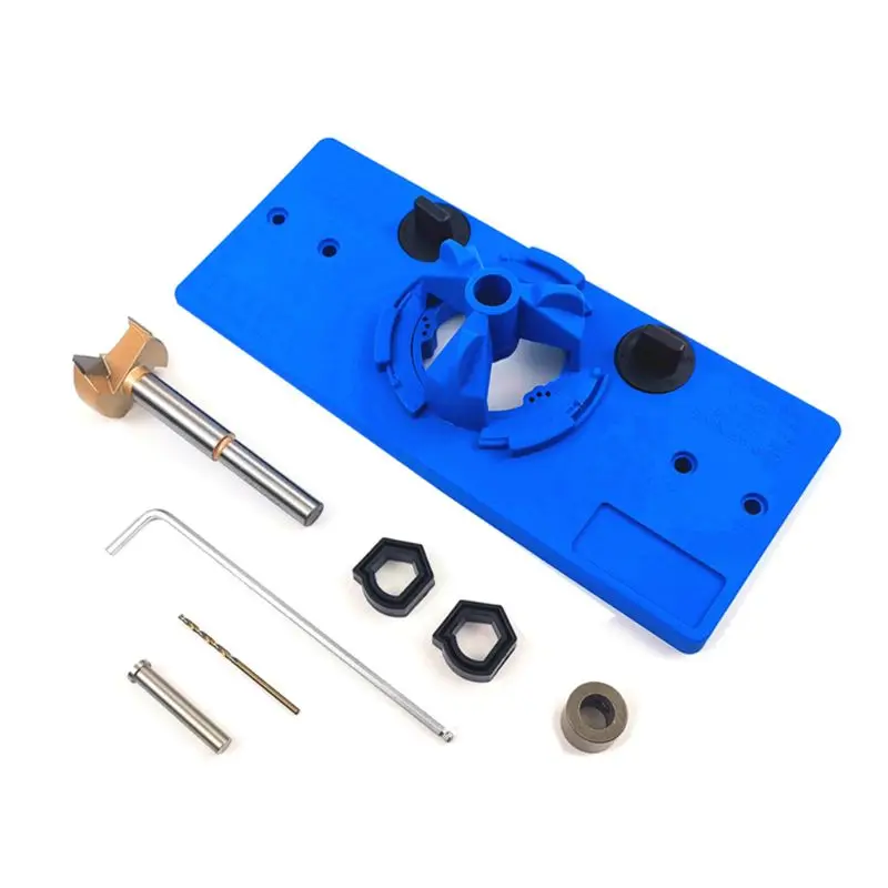 35MM Cup Style Hinge Jig Boring Hole Drill Guide Forstner Bit Wood Cutter Carpenter Woodworking DIY Tools
35MM Cup Style Hinge Jig Boring Hole Drill Guide Forstner Bit Wood Cutter Carpenter Woodworking DIY Tools
