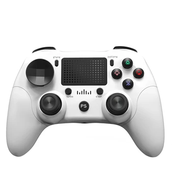 Bluetooth Wireless Game Controller Build-in Six Axis Dual Vibration with Press Panel Gamepad for PS4/Android/PC(White)
Bluetooth Wireless Game Controller Build-in Six Axis Dual Vibration with Press Panel Gamepad for PS4/Android/PC(White)