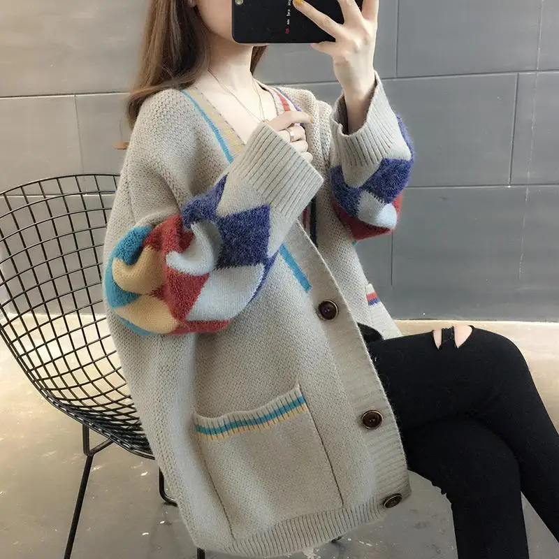 New women's sweater in autumn and winter 2020: Women's loose and thick knitted cardigan coat
New women's sweater in autumn and winter 2020: Women's loose and thick knitted cardigan coat