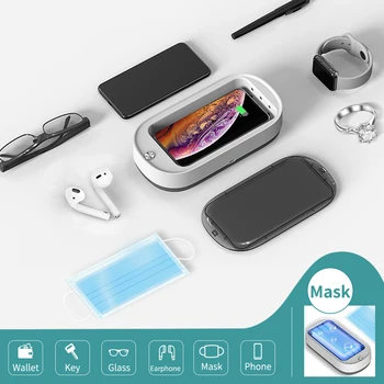 Disinfection Machine Portable UV Sterilizer Cellphone Face Mask Disinfection Sterilizer Box Dual UV Lights for Small Items gifts
Disinfection Machine Portable UV Sterilizer Cellphone Face Mask Disinfection Sterilizer Box Dual UV Lights for Small Items gifts