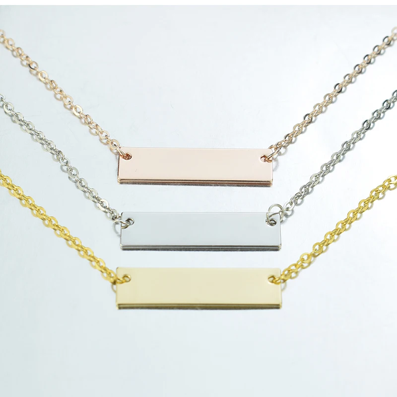 5Pcs/lot DIY Metal Pendant Base Tray for Engraved Diy Gold / Rosegold / Silver Chain Necklace Making Jewelry Findings Supplies 
5Pcs/lot DIY Metal Pendant Base Tray for Engraved Diy Gold / Rosegold / Silver Chain Necklace Making Jewelry Findings Supplies