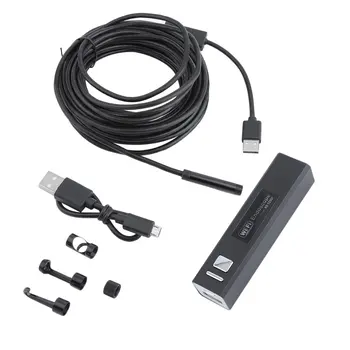 8mm WiFi Endoscope With Hard Cable Waterproof USB Endoscope Handheld Borescope Digital Inspection Camera For Phone