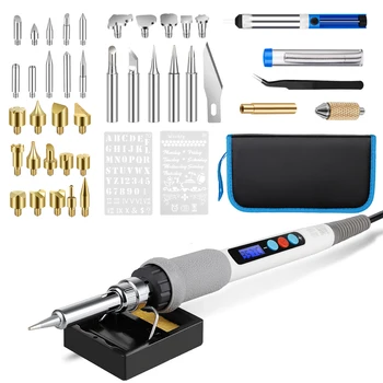 Multi-Function Adjustable Wood Burning Kit Pyrography Pen Diy Craft Wood Carving Tools With LCD Digital Display
Multi-Function Adjustable Wood Burning Kit Pyrography Pen Diy Craft Wood Carving Tools With LCD Digital Display