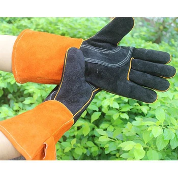 Welding Gloves, Heat/Fire Resistant/Leather Gloves, Fit for Mig/Tig /BBQ/Cooking/Cutting
Welding Gloves, Heat/Fire Resistant/Leather Gloves, Fit for Mig/Tig /BBQ/Cooking/Cutting