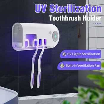 UV Light Toothbrush Sterilizer Holder Wall Mounted Cleaner USB Charging Toothbrush Sanitizer Automatic Toothpaste Dispenser
UV Light Toothbrush Sterilizer Holder Wall Mounted Cleaner USB Charging Toothbrush Sanitizer Automatic Toothpaste Dispenser
