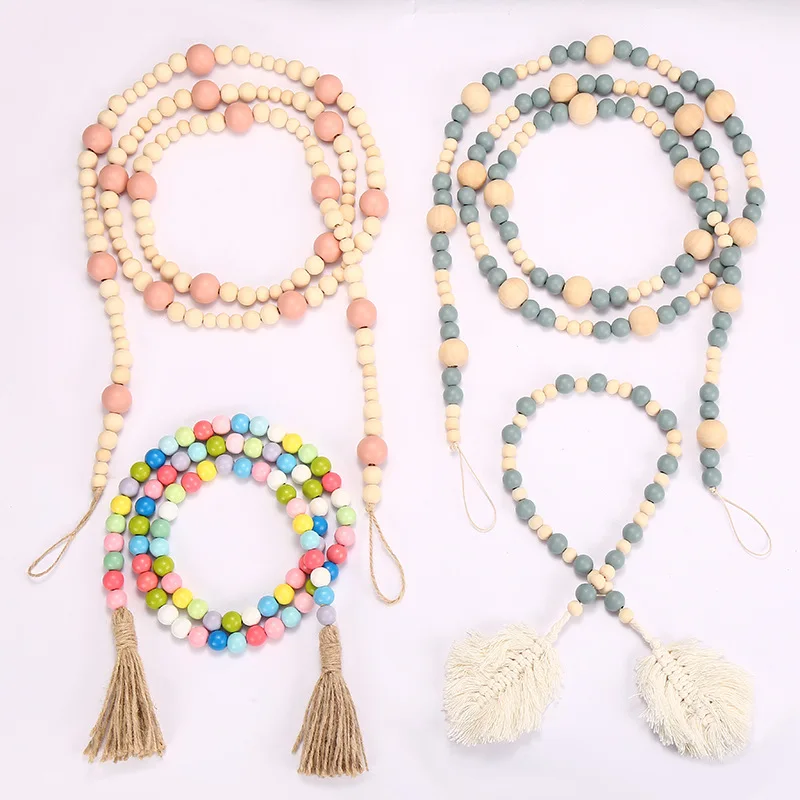 Wood Bead Tassel Rope String Bead Tassel Pendant DIY Creative Ornaments Accessories Home Decoration Hanging Pendant
Wood Bead Tassel Rope String Bead Tassel Pendant DIY Creative Ornaments Accessories Home Decoration Hanging Pendant