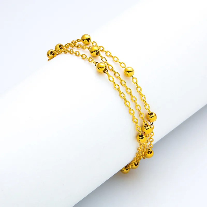 Women Bracelet Wrist Beads Chain Link Yellow Gold Filled Pretty Simple Style Girl Lady Jewelry Gift
Women Bracelet Wrist Beads Chain Link Yellow Gold Filled Pretty Simple Style Girl Lady Jewelry Gift