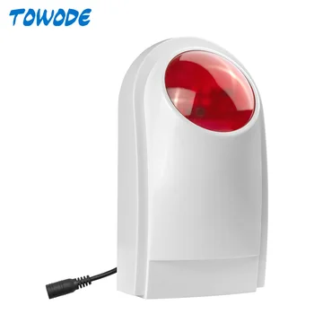 Wireless Outdoor Strobe Siren 110dB Sound Strobe Flash Alarm Siren for G90B Plus S1WG Home Alarm System Security
Wireless Outdoor Strobe Siren 110dB Sound Strobe Flash Alarm Siren for G90B Plus S1WG Home Alarm System Security