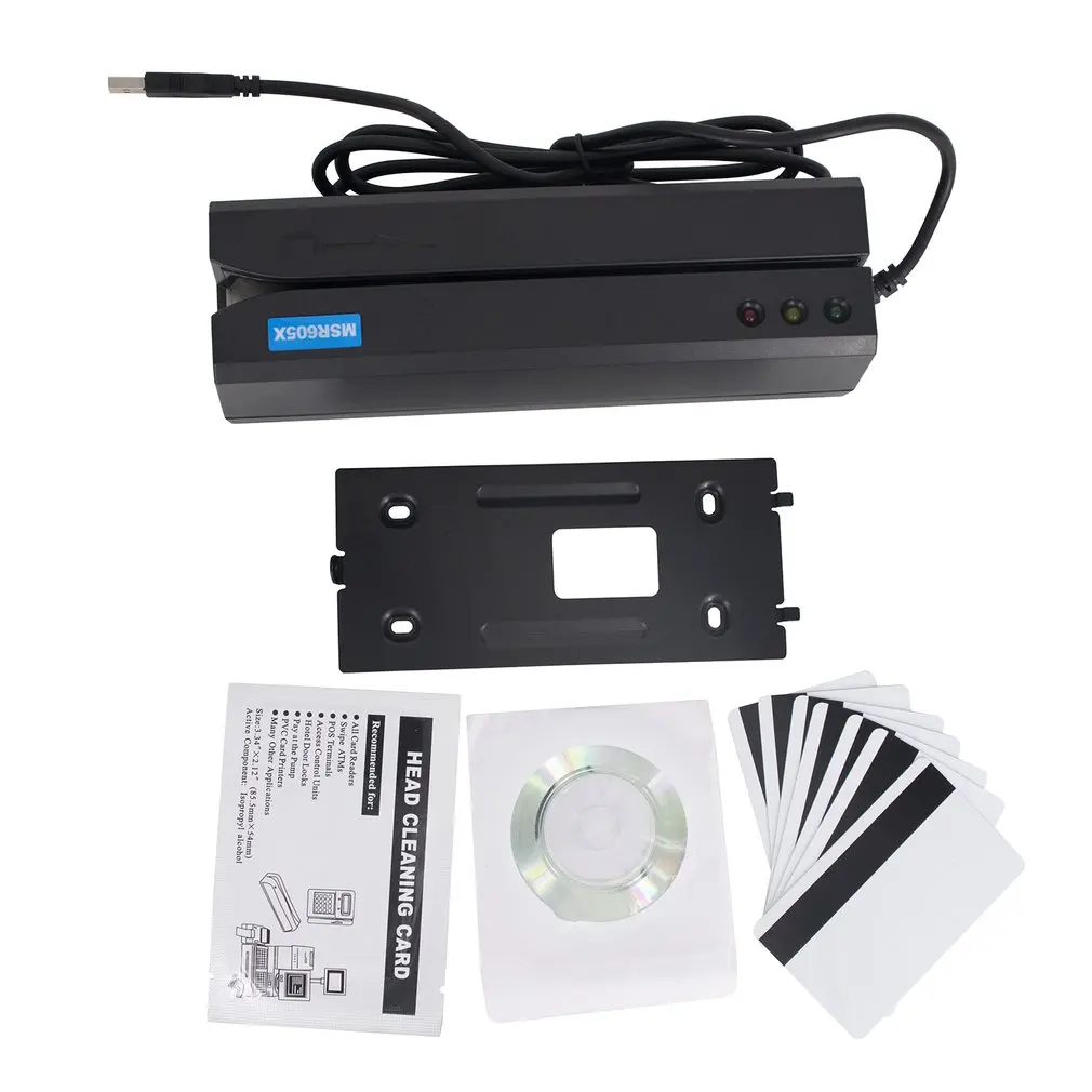 605X Magnetic Stripe Reader USB Interface Reader Full Three-Track Card Reader ABS LED Indicator Bidirectional Swipe Reading
605X Magnetic Stripe Reader USB Interface Reader Full Three-Track Card Reader ABS LED Indicator Bidirectional Swipe Reading