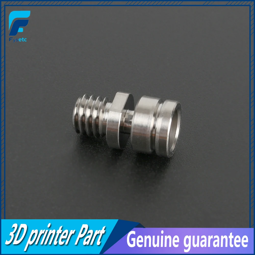 Upgraded Titanium Alloy Heat Break Throat TC4 CR10 Throat For Creality CR-10 Ender 3 Hotend Extruder M6 Thread 1.75mm Filament
Upgraded Titanium Alloy Heat Break Throat TC4 CR10 Throat For Creality CR-10 Ender 3 Hotend Extruder M6 Thread 1.75mm Filament