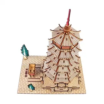 Model of ancient Chinese architecture sakya pagoda Wooden 3D Buddha Tower Construction Assembly Puzzle Model Education Kids Toy
Model of ancient Chinese architecture sakya pagoda Wooden 3D Buddha Tower Construction Assembly Puzzle Model Education Kids Toy