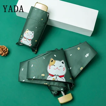 YADA Ultralight Mini Cartoon Cat Umbrellas Rain uv Flat Handle Five Folding Clear Umbrellas For Womens Windproof Umbrella YS882
YADA Ultralight Mini Cartoon Cat Umbrellas Rain uv Flat Handle Five Folding Clear Umbrellas For Womens Windproof Umbrella YS882