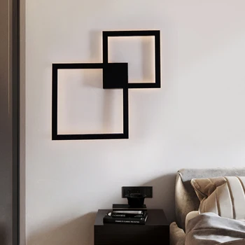 Nordic LED interior minimalist bedroom bedside wall lamp fashion creative geometric square corridor decorative
Nordic LED interior minimalist bedroom bedside wall lamp fashion creative geometric square corridor decorative