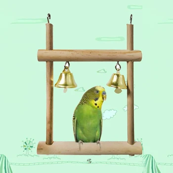 Color Parrot Toy Durable Parrot Cage Chew Toy Pet Bird Primary Color Solid Wood Stand Bird Stand Playground Toy Swing With Bell
Color Parrot Toy Durable Parrot Cage Chew Toy Pet Bird Primary Color Solid Wood Stand Bird Stand Playground Toy Swing With Bell