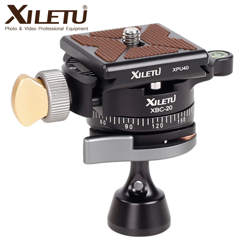 XILETU XBC-20 Tripod Head Ball Head Rotating Panoramic BallHead with 1pcs 1/4" to 1/4" Srew Adapters for Monopod DSLR Camera
XILETU XBC-20 Tripod Head Ball Head Rotating Panoramic BallHead with 1pcs 1/4" to 1/4" Srew Adapters for Monopod DSLR Camera