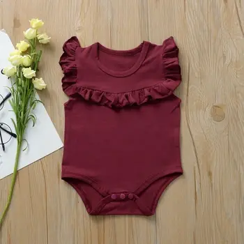 CANIS Summer Newborn Infant Baby Girls Sleeveless Solid Color Ruffles Bodysuit Playsuit Jumpsuit Outfits Set
CANIS Summer Newborn Infant Baby Girls Sleeveless Solid Color Ruffles Bodysuit Playsuit Jumpsuit Outfits Set