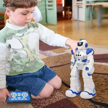 Pokich RC Robot for Kids Intelligent Dancing Robot with Infrared Controller Toys Dancing Singing Led Eyes Gesture Sensing Robot
Pokich RC Robot for Kids Intelligent Dancing Robot with Infrared Controller Toys Dancing Singing Led Eyes Gesture Sensing Robot