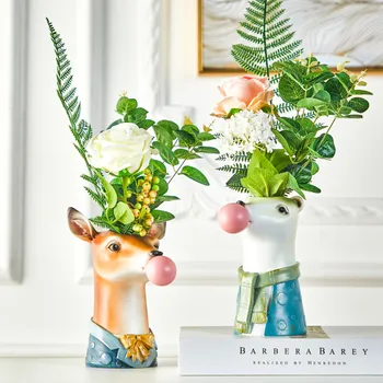 Nordic Style Cartoon Animal Head Succulents Flower Pot Coffee Shop Showcase Blowing Bubbles Simulation Vase Decor
Nordic Style Cartoon Animal Head Succulents Flower Pot Coffee Shop Showcase Blowing Bubbles Simulation Vase Decor