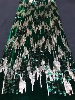 New High Quality latest African Lace 2019 Multi Color Fabric Flower French Velvet Lace fabric With Sequin For Party Dress Green
New High Quality latest African Lace 2019 Multi Color Fabric Flower French Velvet Lace fabric With Sequin For Party Dress Green