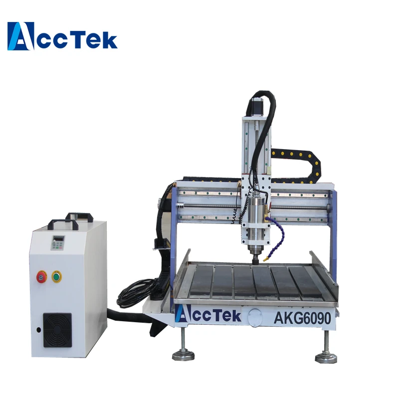 AccTek factory supply 600*900 mini desktop cnc router 6090,T-slot working table cnc router with water tank optional
AccTek factory supply 600*900 mini desktop cnc router 6090,T-slot working table cnc router with water tank optional