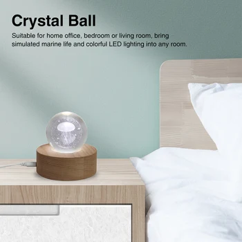 Desktop USB Powered Dormitory Brithday Gift Crystal Ball Decorative Artificial Jellyfish Table Bedroom LED Night Light Ornament
Desktop USB Powered Dormitory Brithday Gift Crystal Ball Decorative Artificial Jellyfish Table Bedroom LED Night Light Ornament