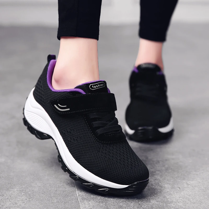 Women Running Shoes Height Increase Platform Sneakers Lace Up Anti-slip Light Fitness Shoes Comfort Gym Shoes
Women Running Shoes Height Increase Platform Sneakers Lace Up Anti-slip Light Fitness Shoes Comfort Gym Shoes